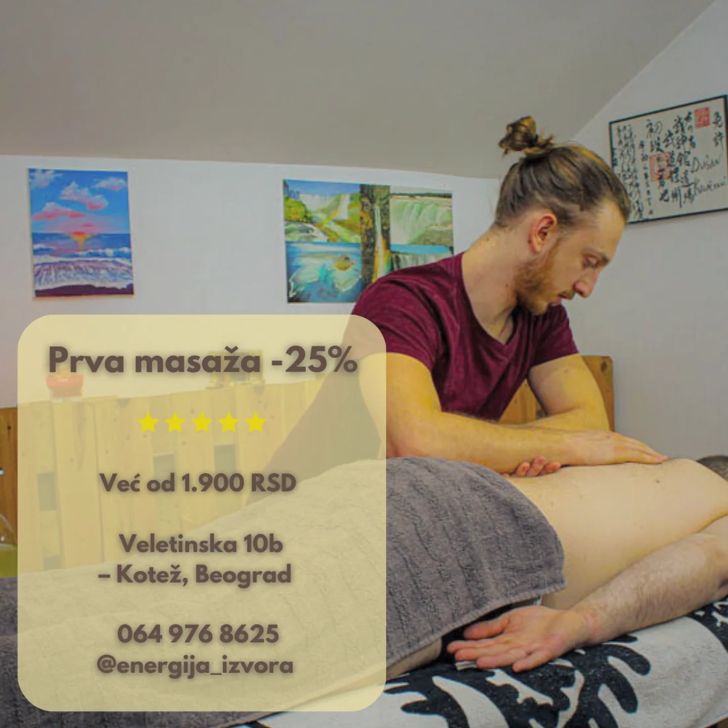Masaza Beograd - Energija Izvora Facebook ad: Uživaj i kad kiša pada