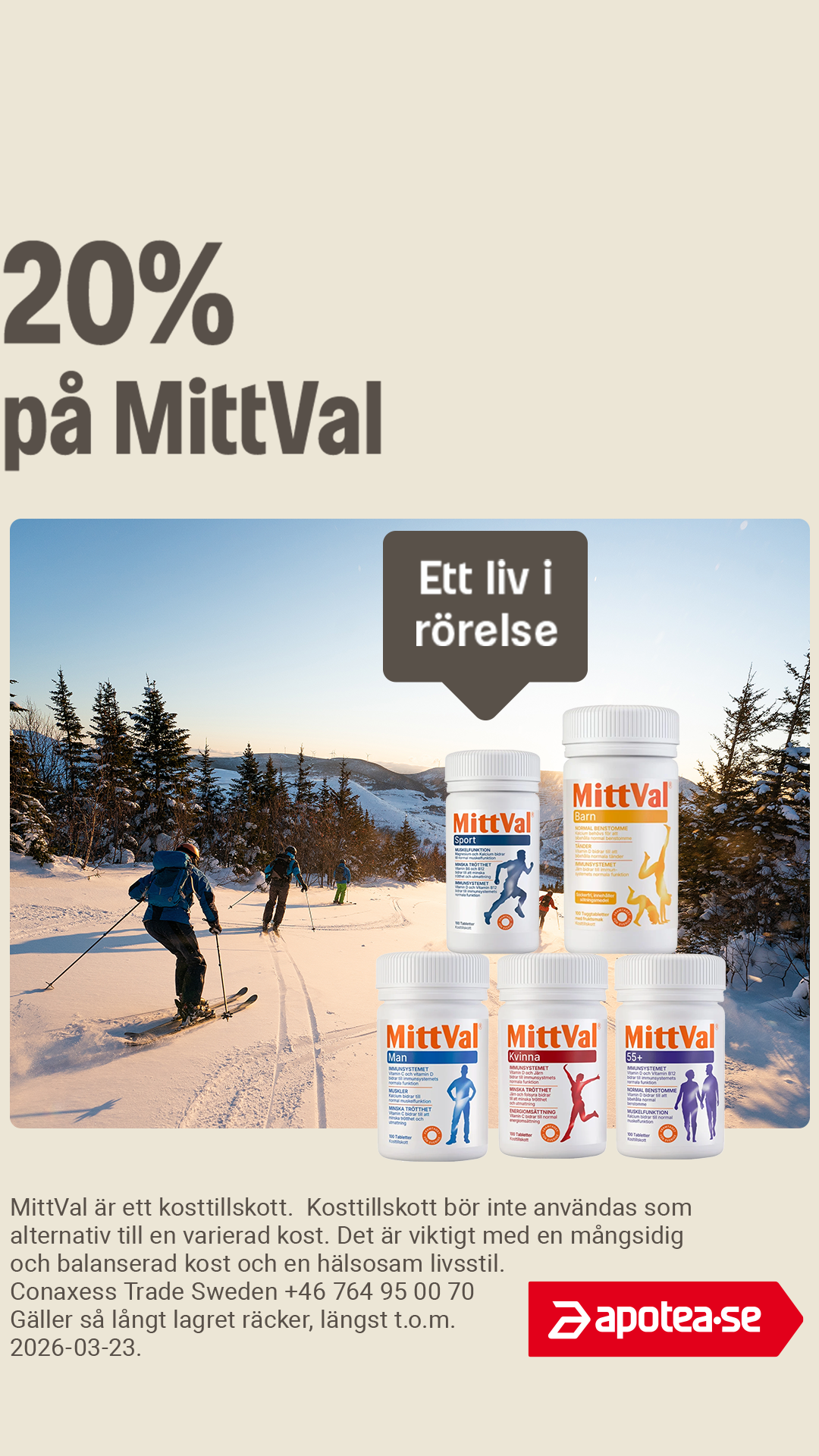 apotea.se Facebook ad from Mar 9, 2026