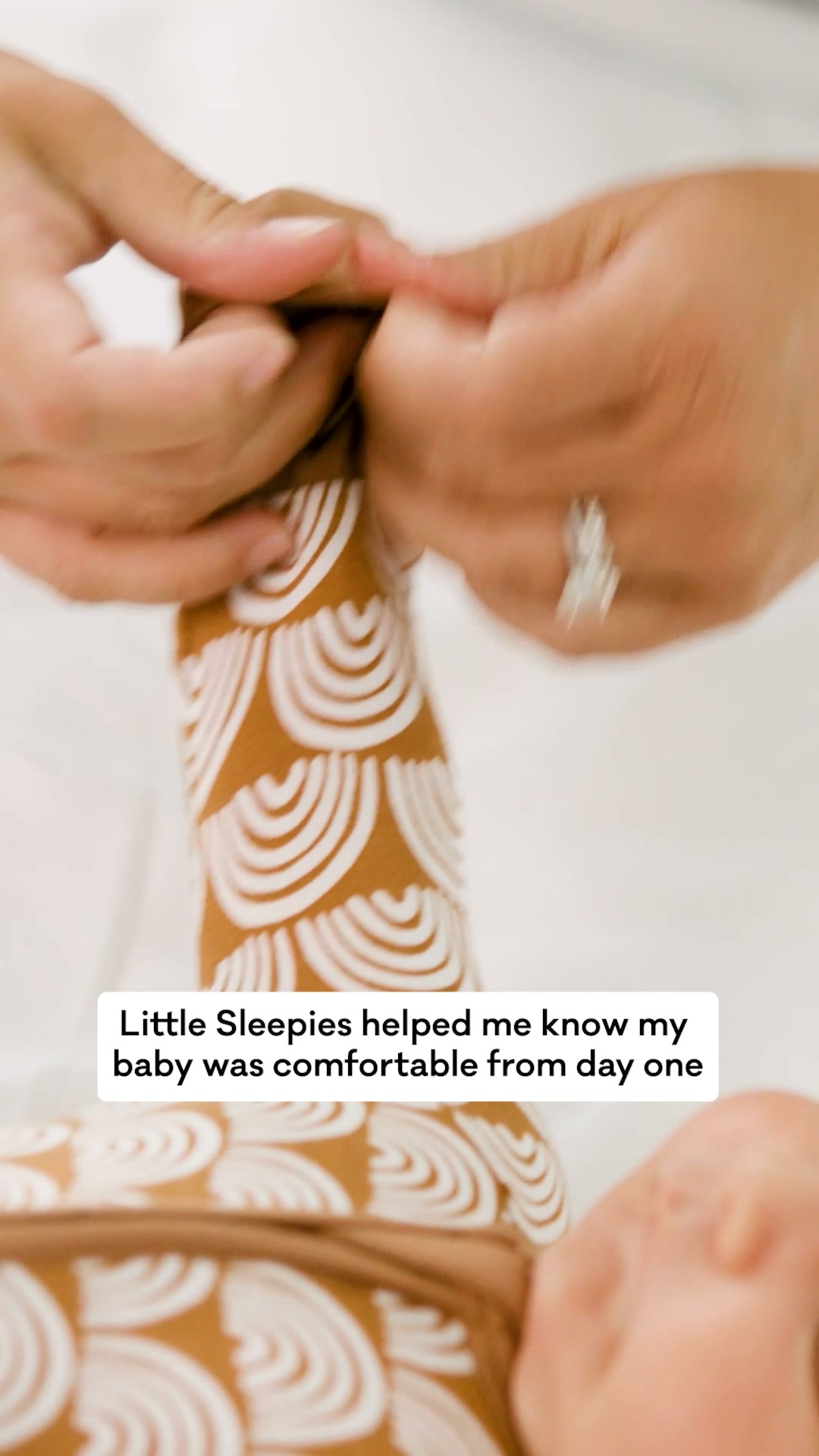 Little Sleepies Facebook ad: Stress-Free Snuggles