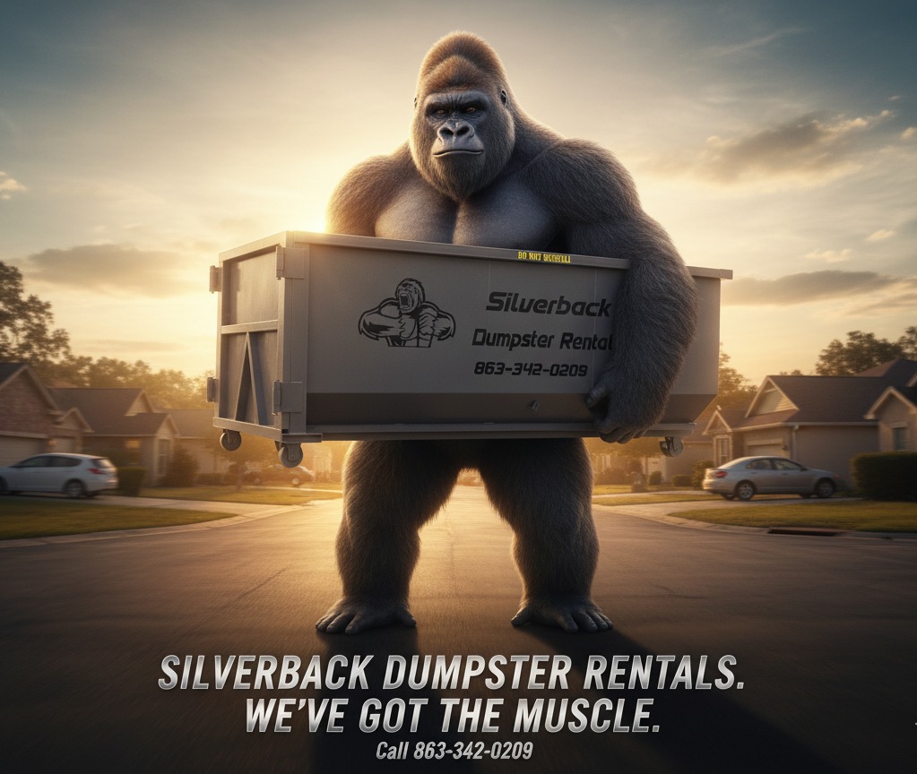 Silverback Dumpster Rentals, LLC Facebook ad: Get ready to make room for those spooky…
