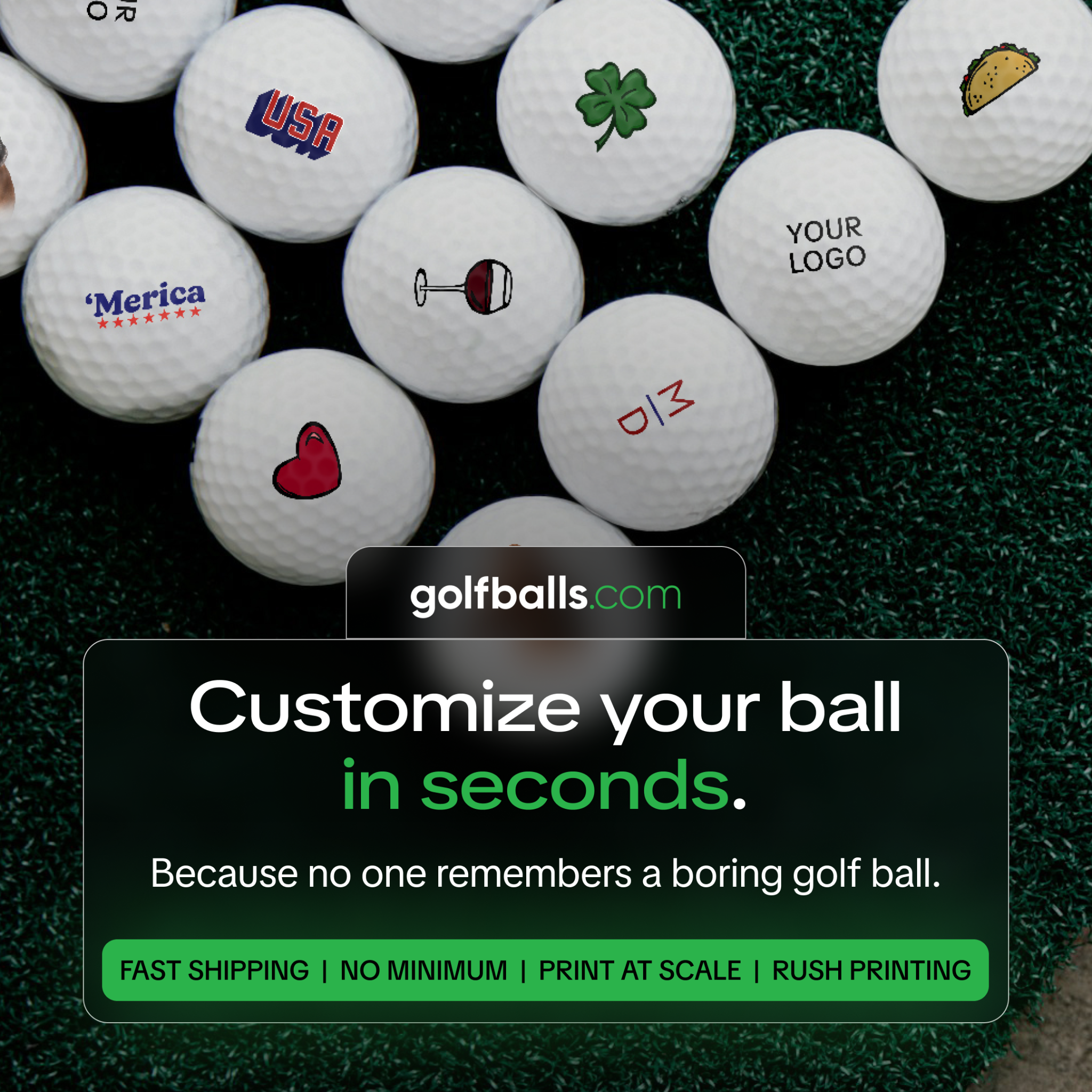 Golfballs.com Facebook ad