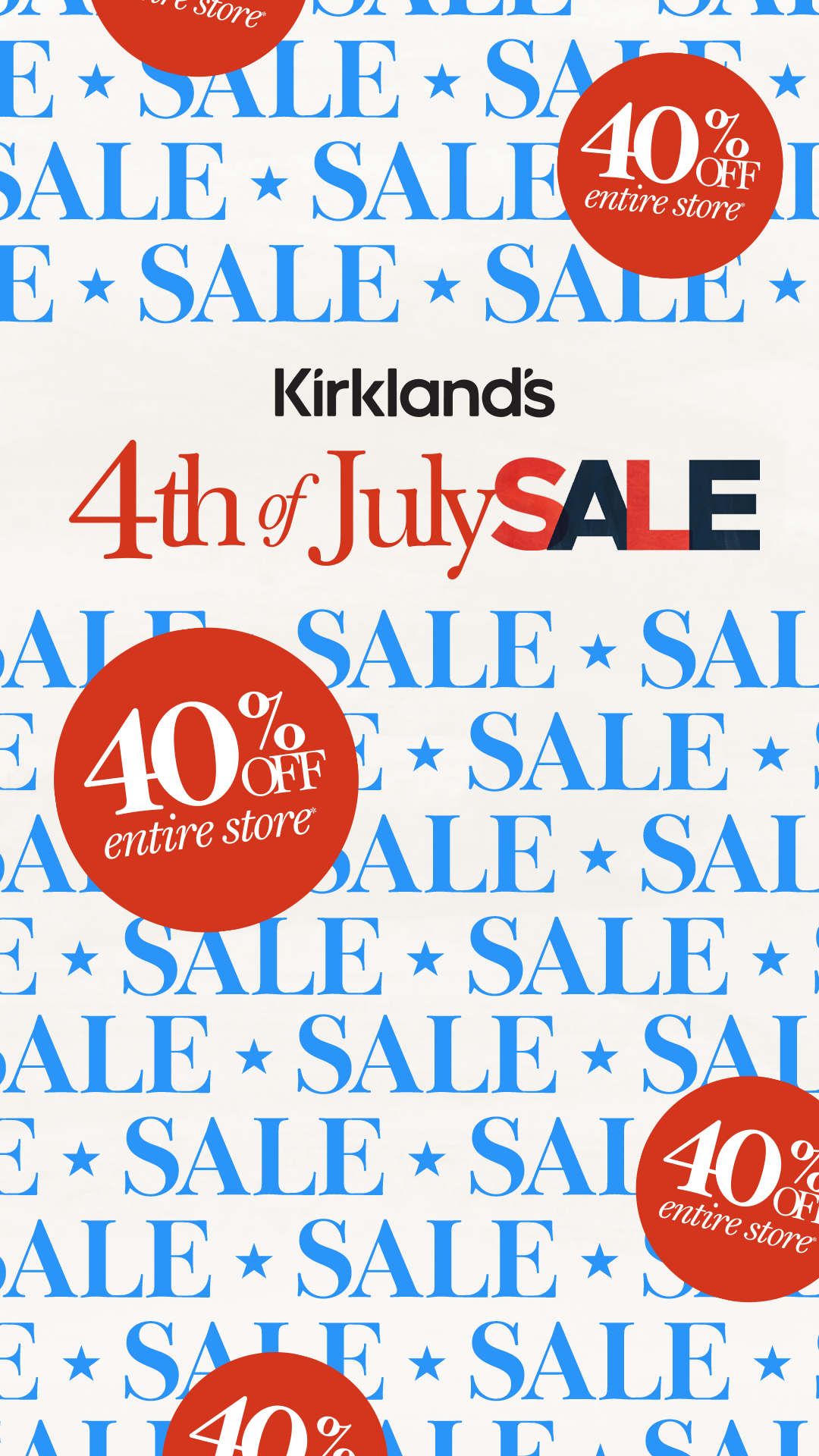 Kirkland's Home Facebook ad
