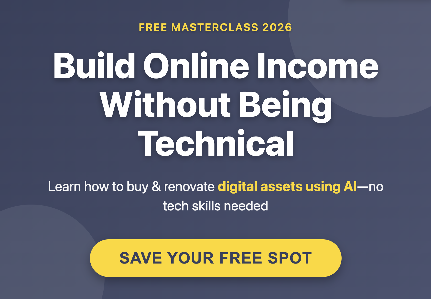 EBI Facebook ad: Burnt out professionals, this is for you!