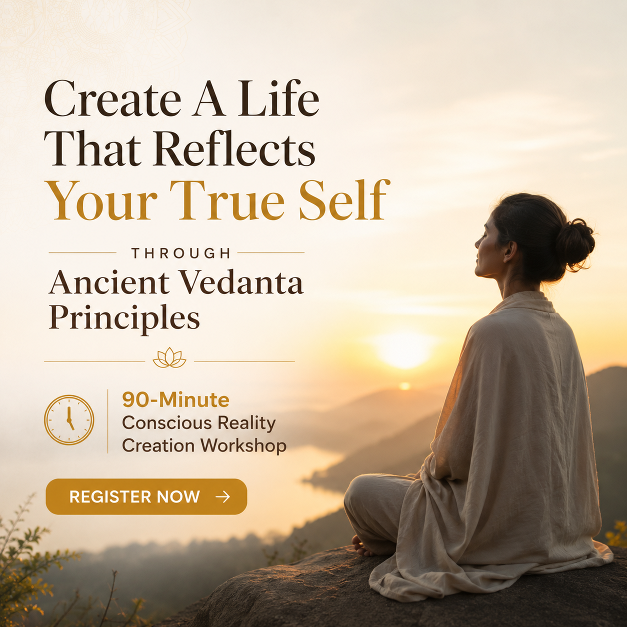 Adhvaitha Conscious Society Facebook ad: Bring Back Balance Into Your Money, Relationships, Joy &…