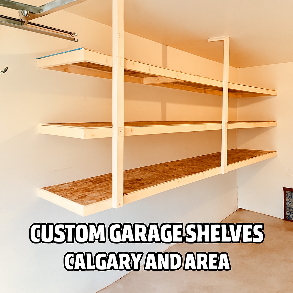Steve Vaiynkof Facebook ad: Garage shelves in Calgary
