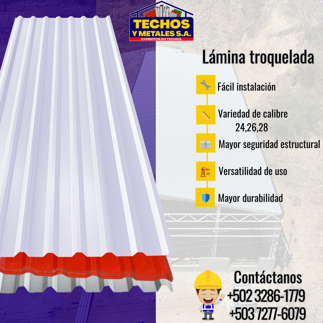 Techos Y Metales De Oriente S.A. Bodegas Centrales Facebook ad: La lámina troquelada es la elección ideal para…