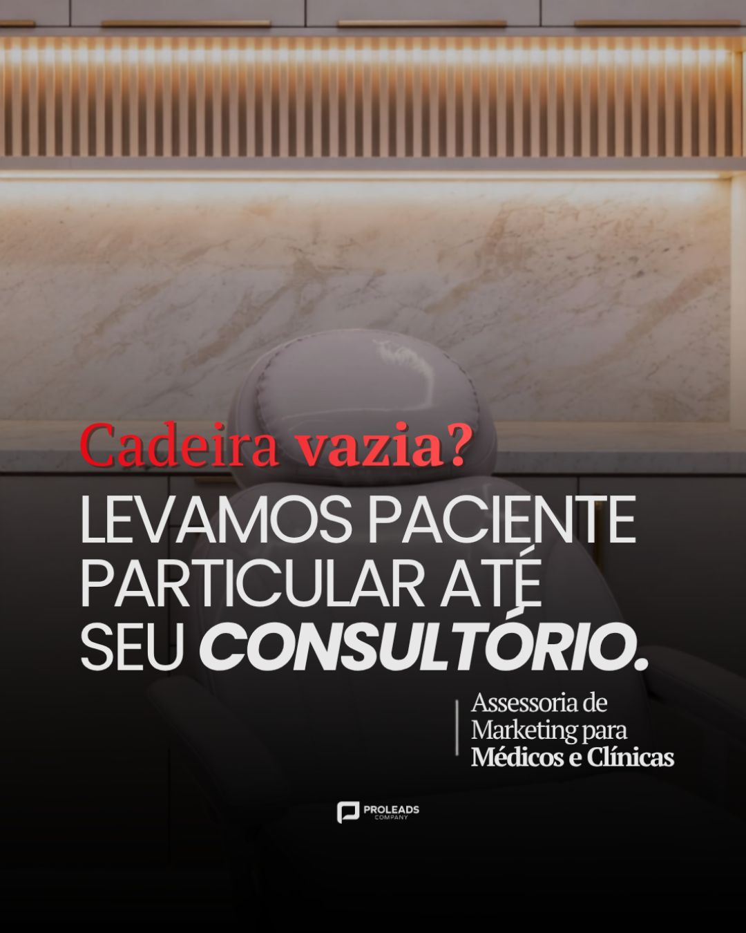 William Grass Facebook ad: A cadeira vazia custa igual à cadeira ocupada.