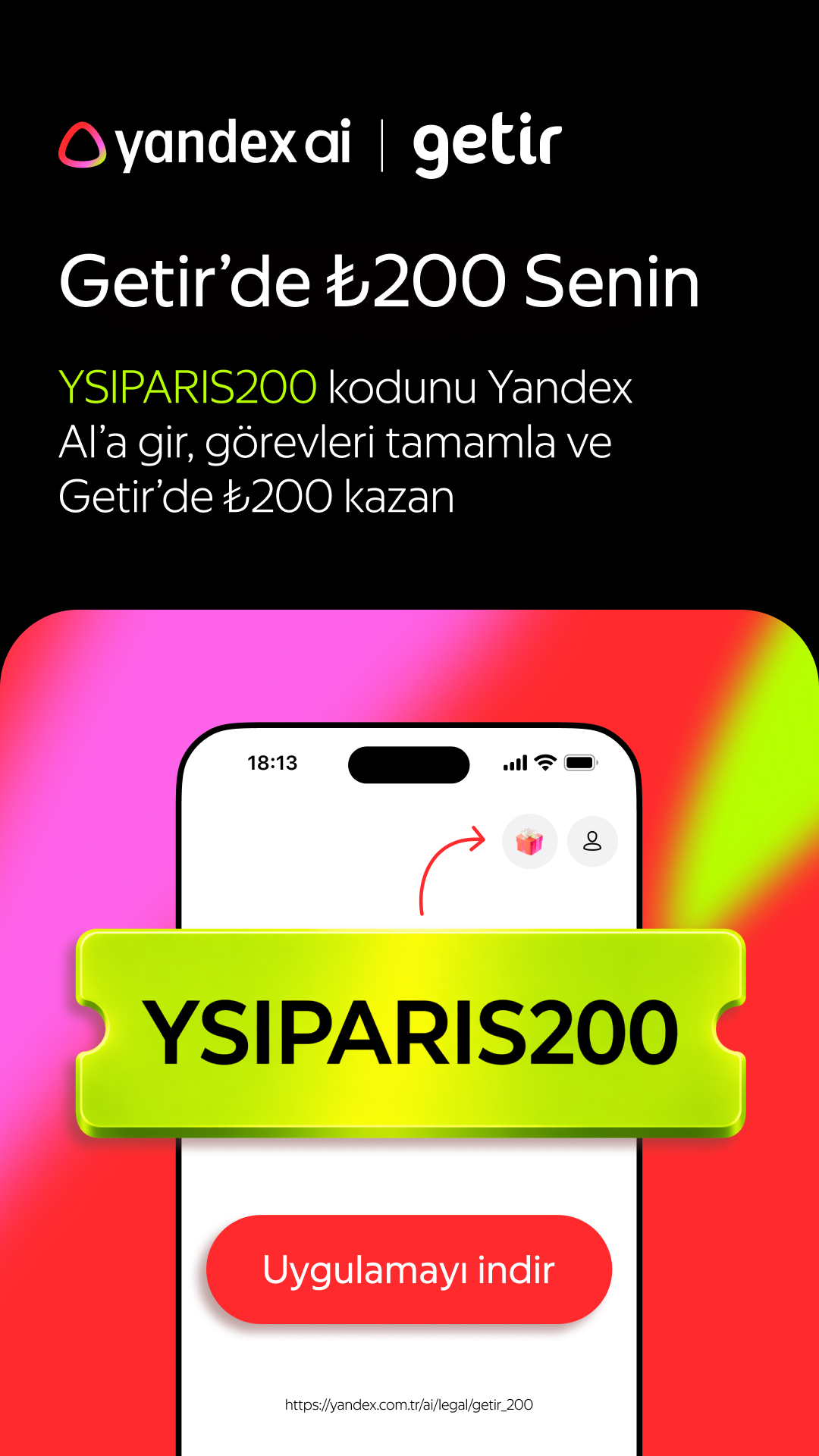 Yandex Search Türkiye Facebook ad from Apr 29, 2026