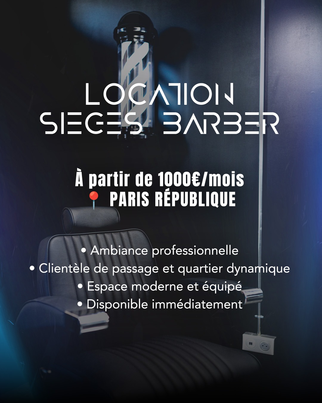 NOLIMIT Barber Facebook ad: 3 places disponibles à Paris