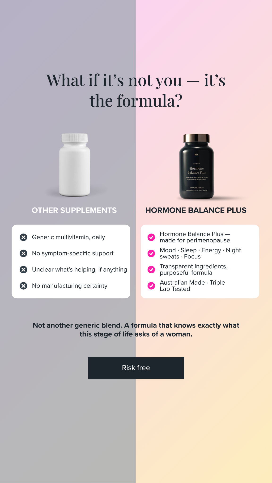 MyPause Health Facebook ad