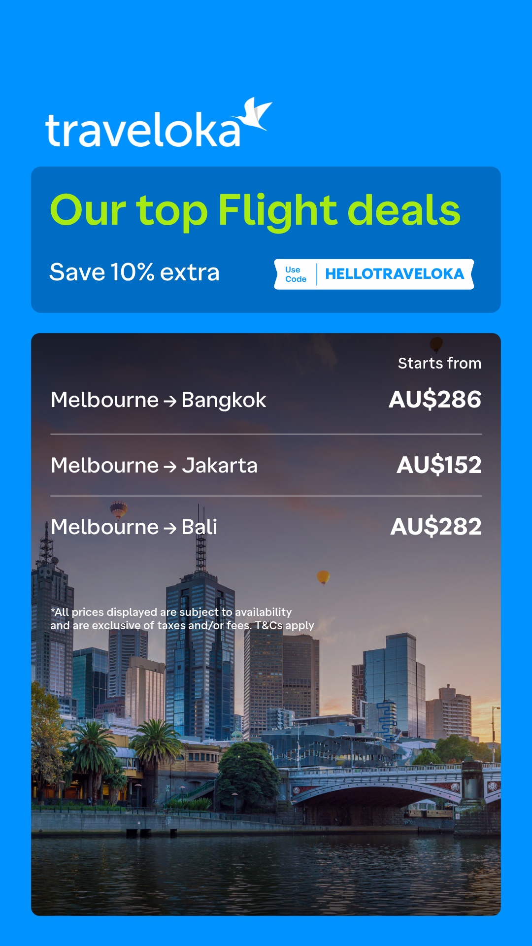 Traveloka Facebook ad from Jul 9, 2026