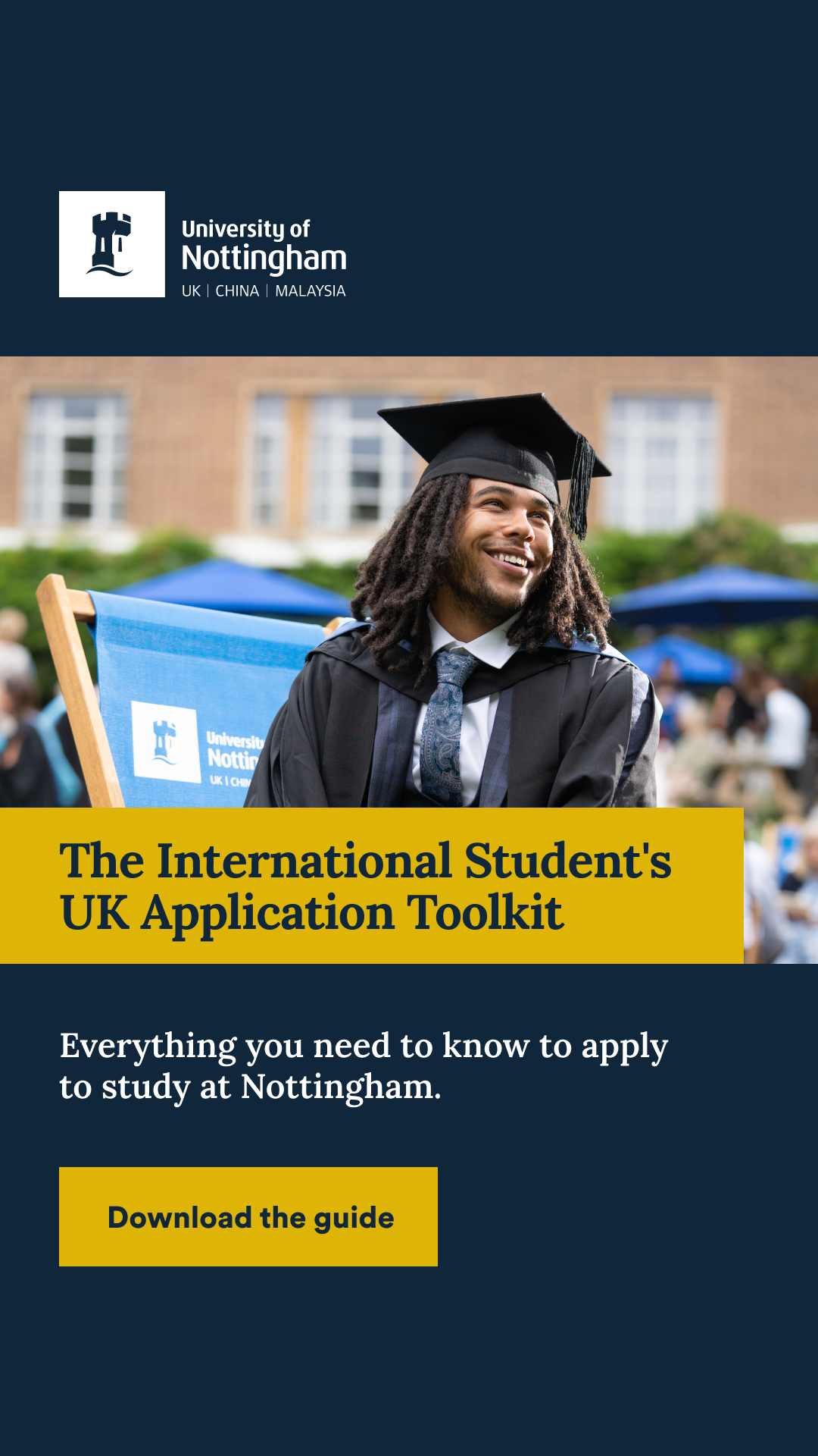 University of Nottingham Facebook ad