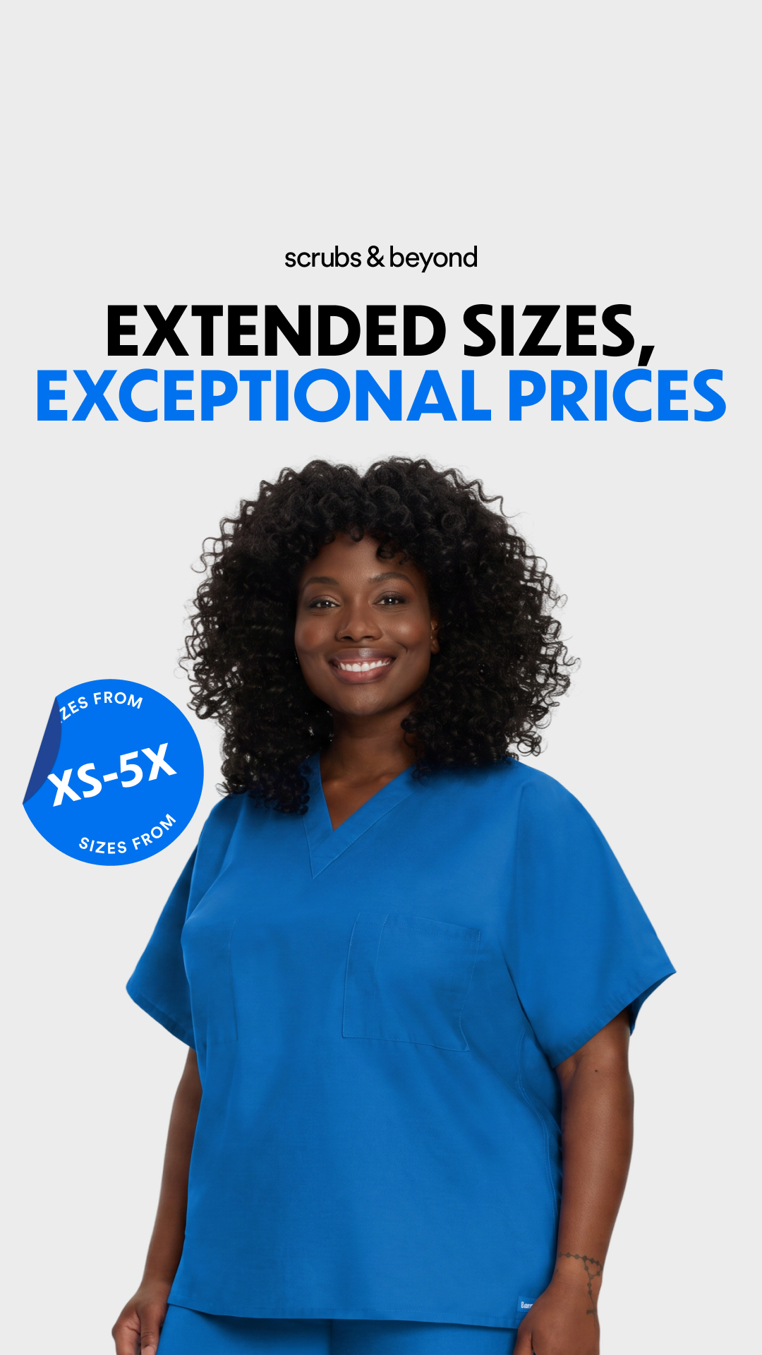 Scrubs & Beyond Facebook ad
