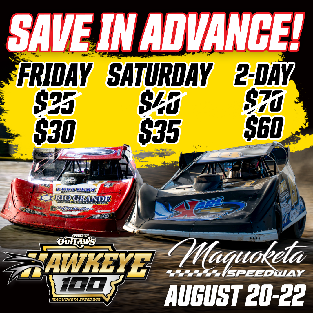 World of Outlaws Late Model Series Facebook ad from Aug 10, 2026