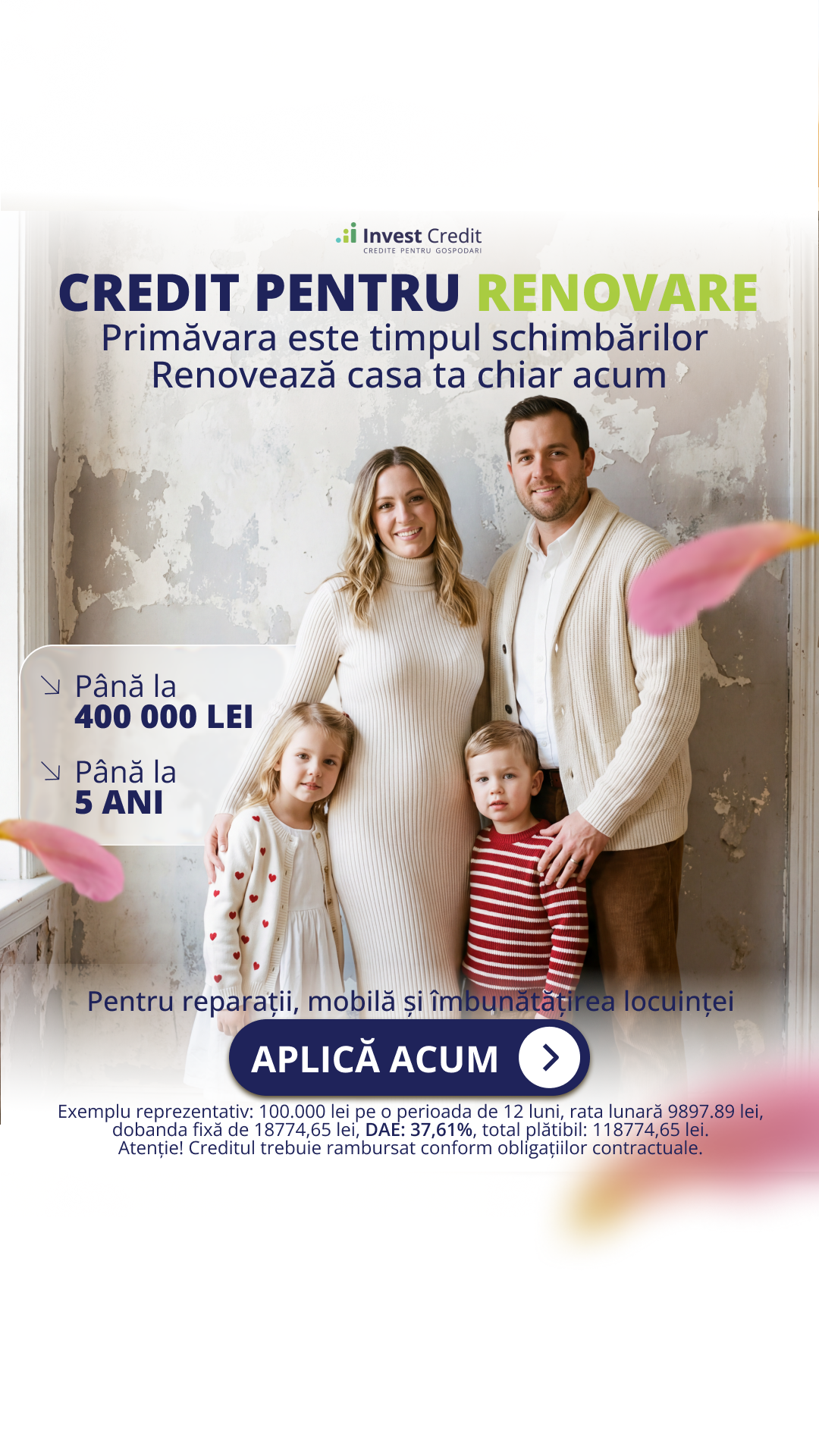 Invest Credit Facebook ad from Apr 11, 2026