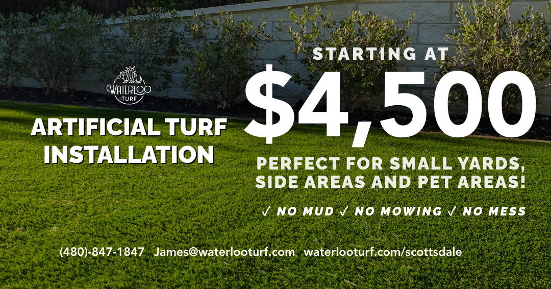 Waterloo Turf Scottsdale Facebook ad from Mar 10, 2026