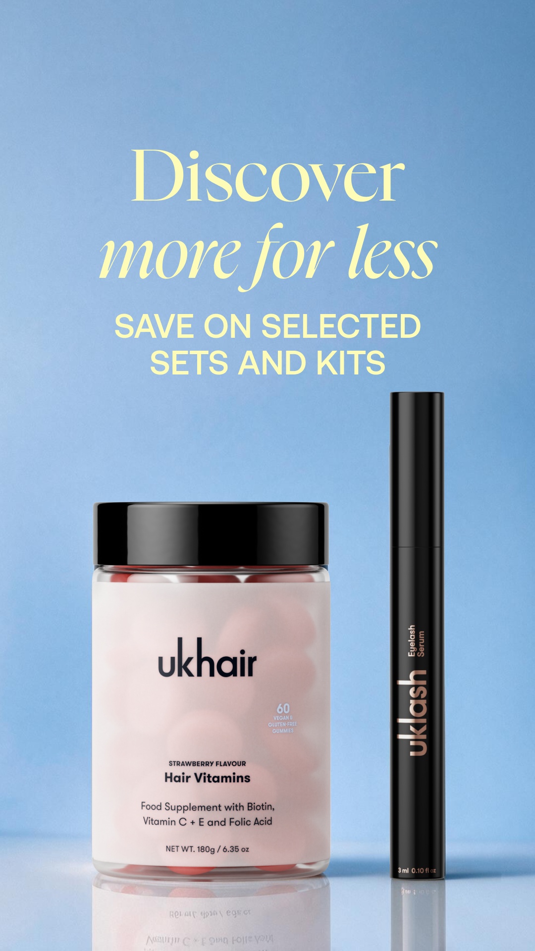 Uklash Facebook ad: Save £40 on Selected Sets & Kits.