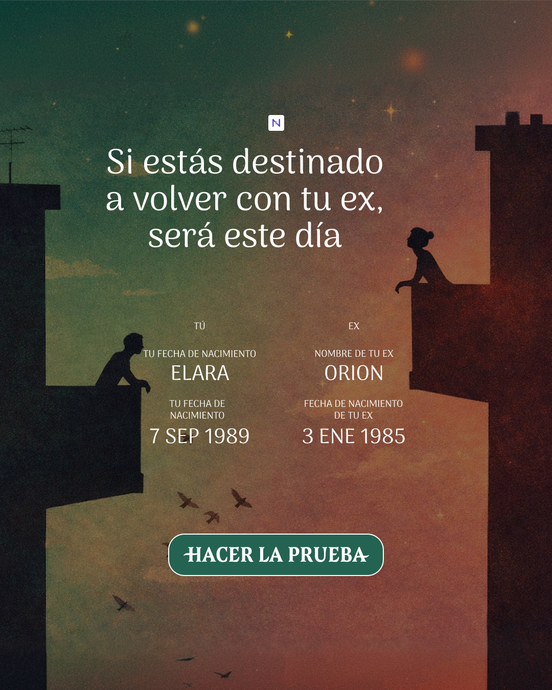 Nebula: Will my ex return? Facebook ad