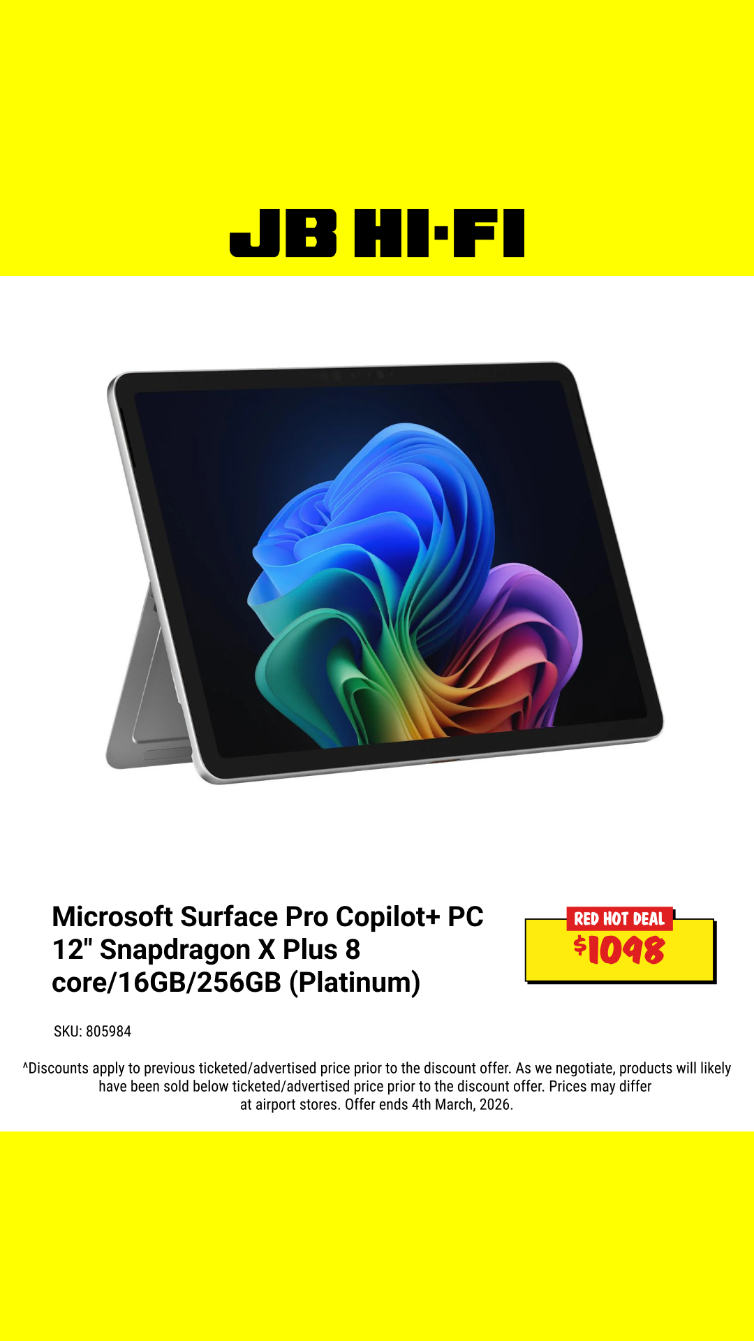 JB Hi-Fi Facebook ad