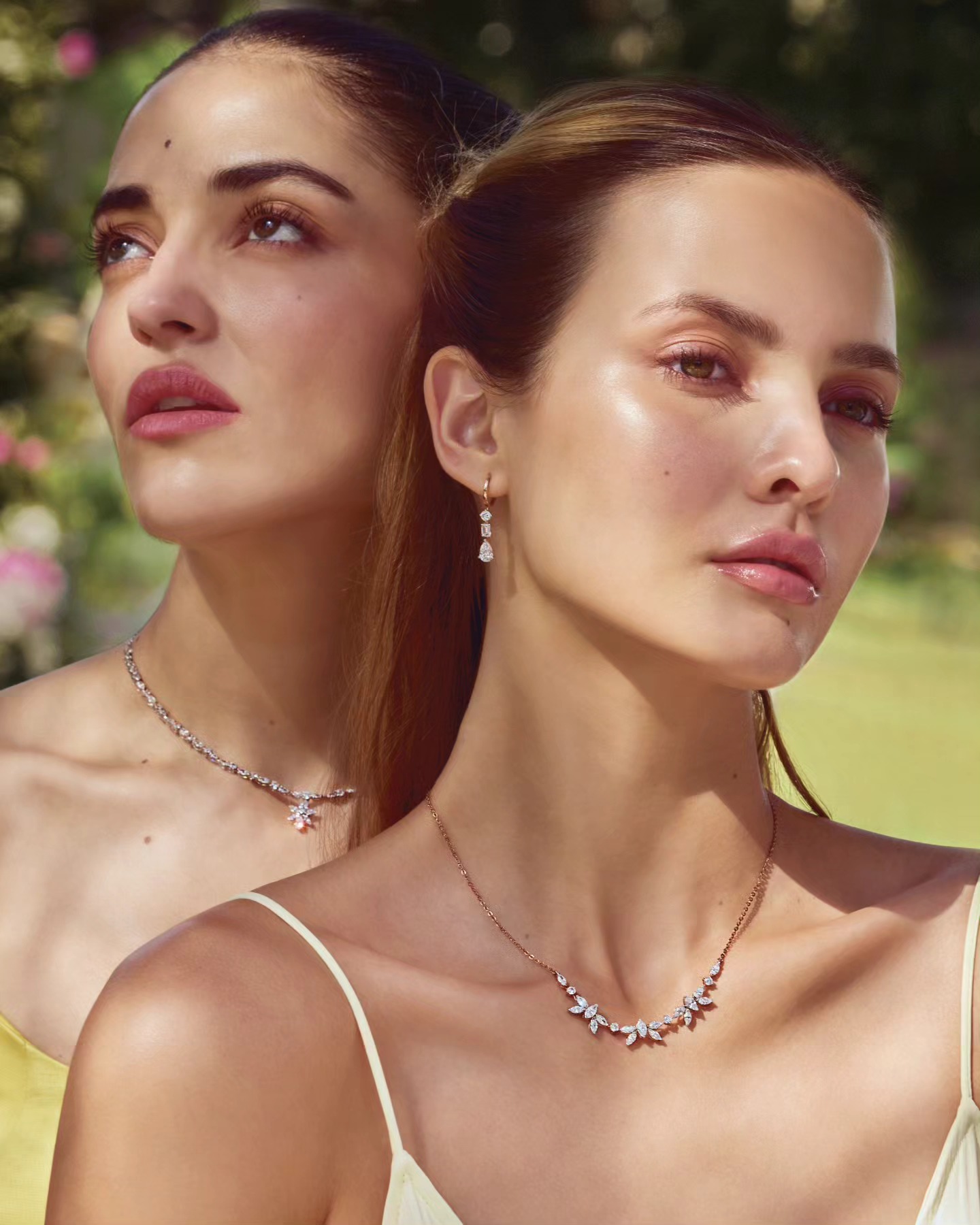 Sennes Facebook ad: A constellation, resting at the collarbone.