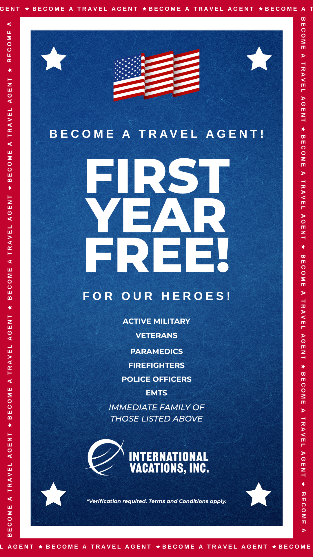 International Vacations, Inc Facebook ad