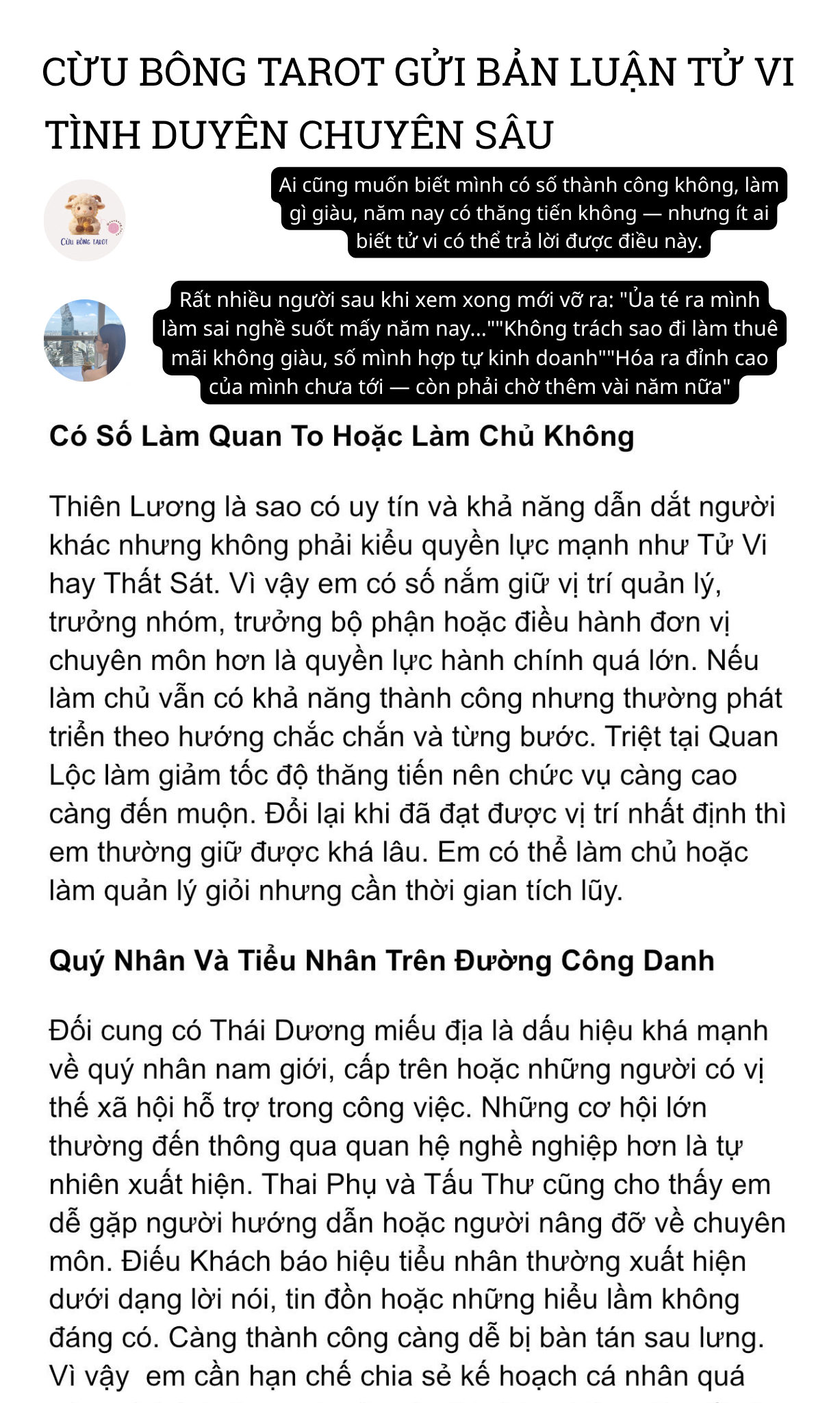 Cừu Bông Tarot Facebook ad: Ai cũng muốn biết mình có số thành…
