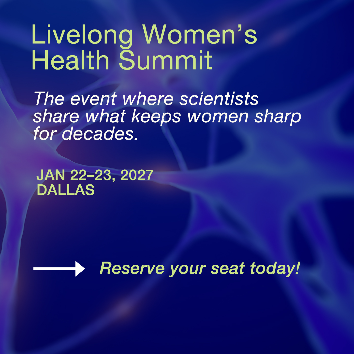 Livelong Media Facebook ad: Neurologists on what menopause does to your brain…