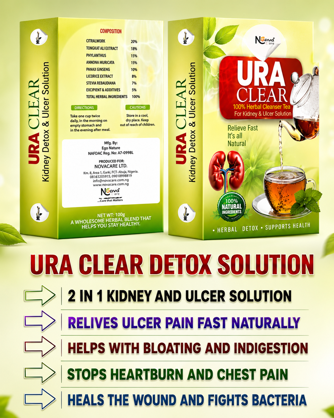 YOUR NOVA CARE II Facebook ad: Don't Wait Until It's Too Late, Support Your Kidney…