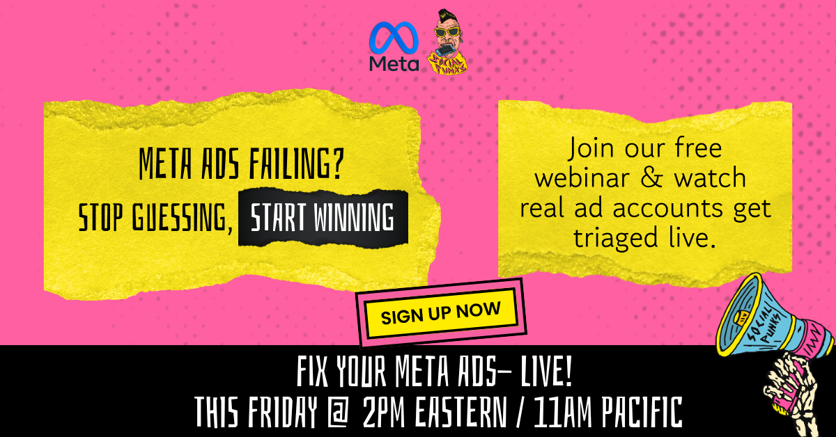 Social Punks Facebook ad from May 22, 2026