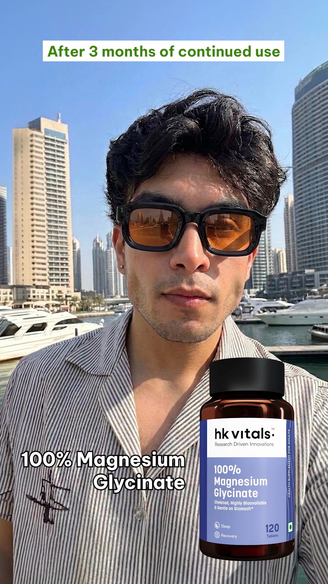 HK Vitals Facebook ad: HK Vitals 100% Magnesium Glycinate