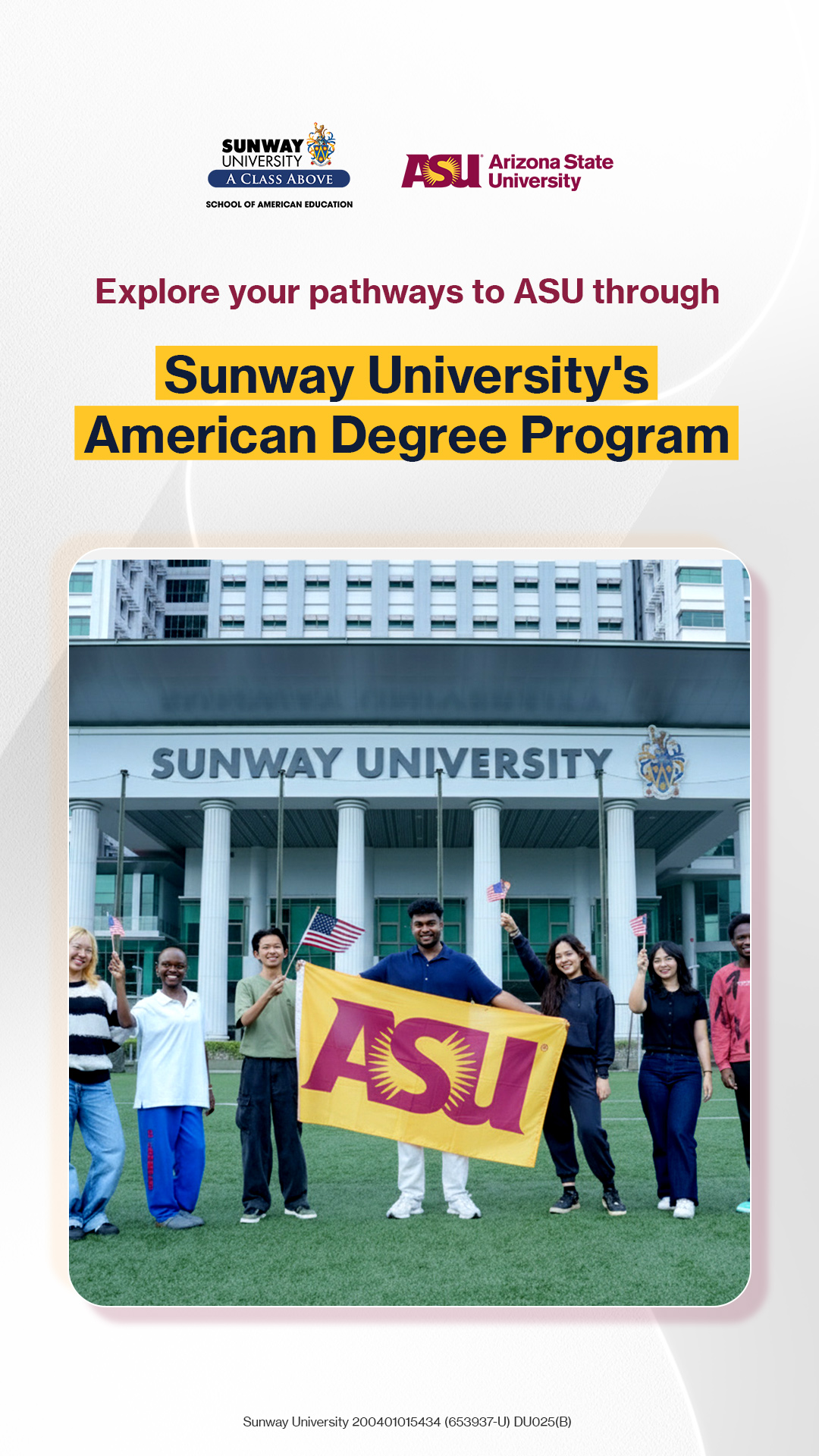 Sunway University Facebook ad from Nov 8, 2025