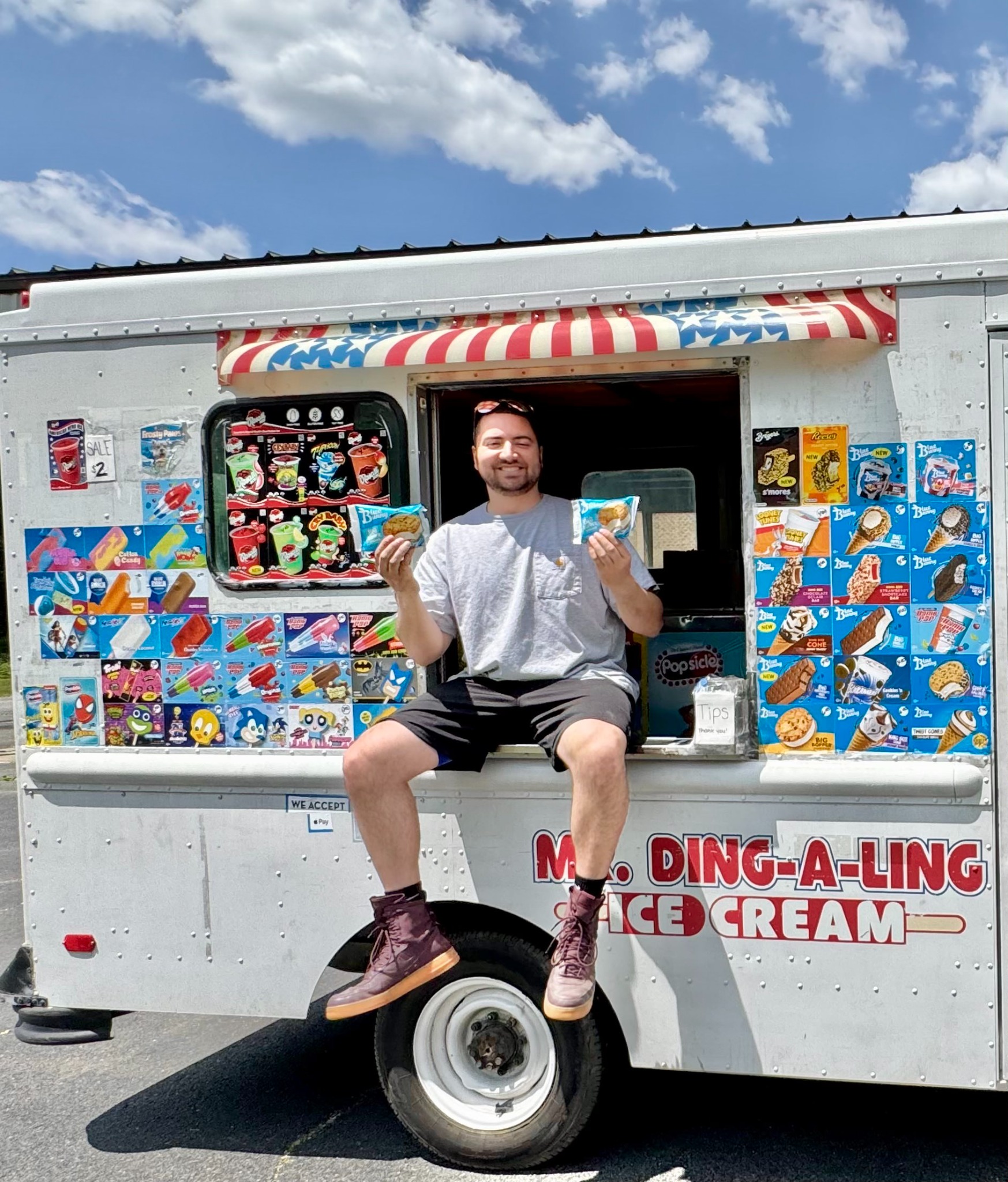 Mr. Ding-A-Ling Ice Cream Facebook ad: Ice Cream Truck For Any Occasion