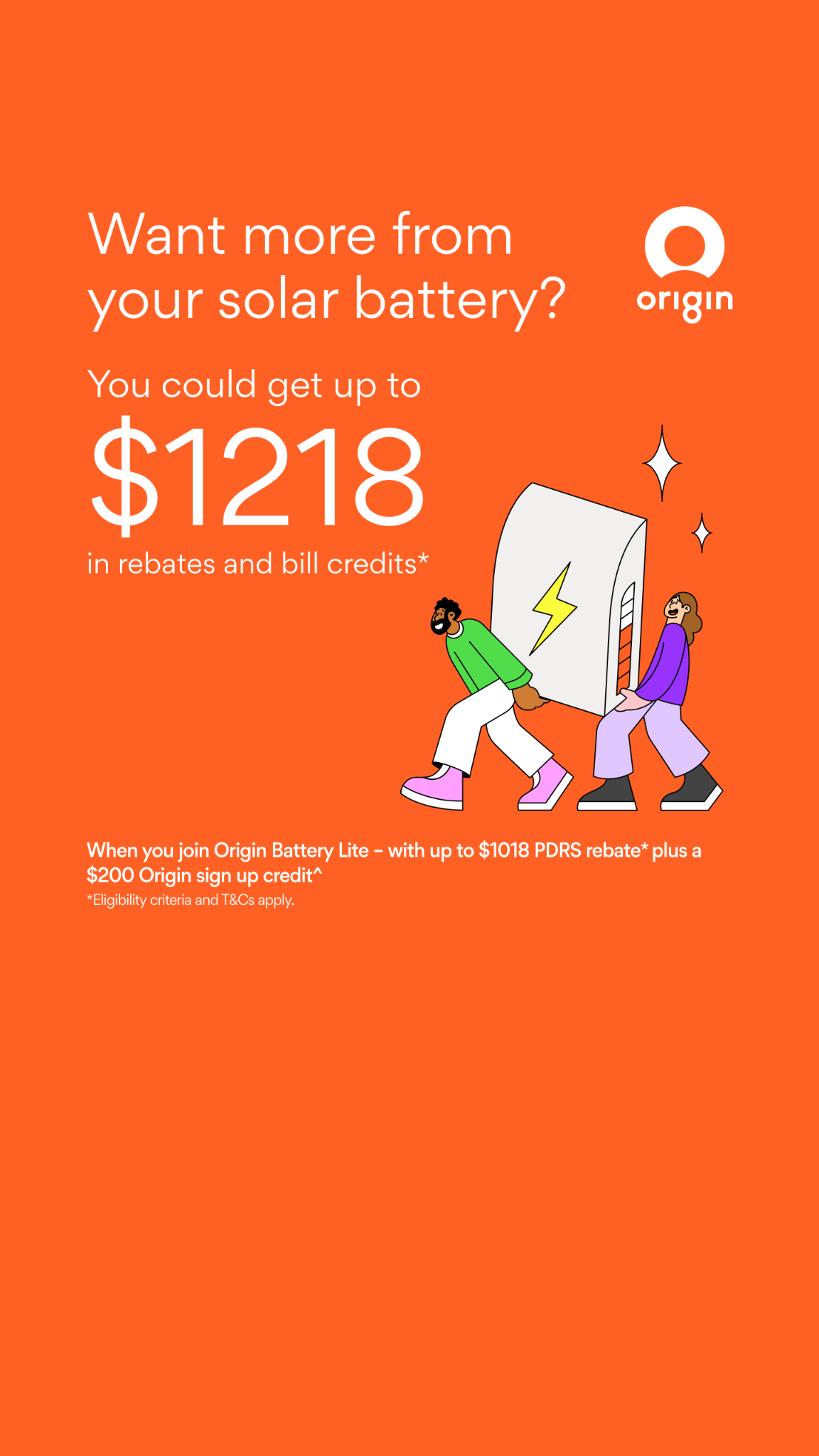 Origin Energy Facebook ad