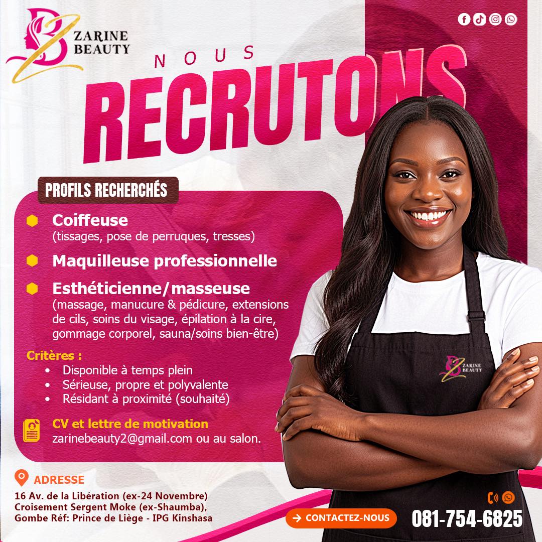 Zarinebeauty Facebook ad: OPPORTUNITÉ CHEZ ZARINE BEAUTY