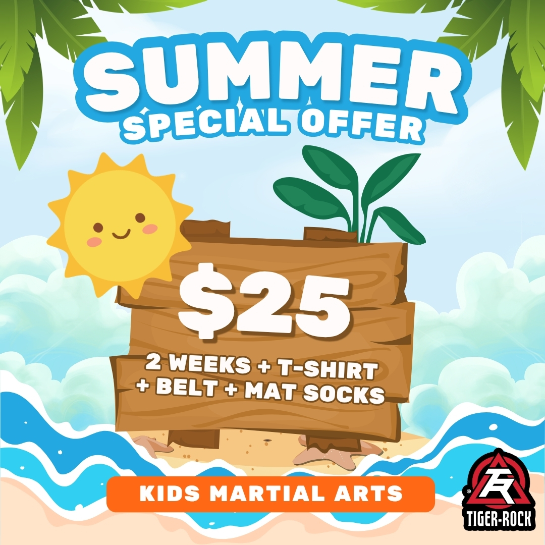 Tiger Rock Martial Arts of Evans Facebook ad: 2 Weeks Training + FREE Gear for $25!