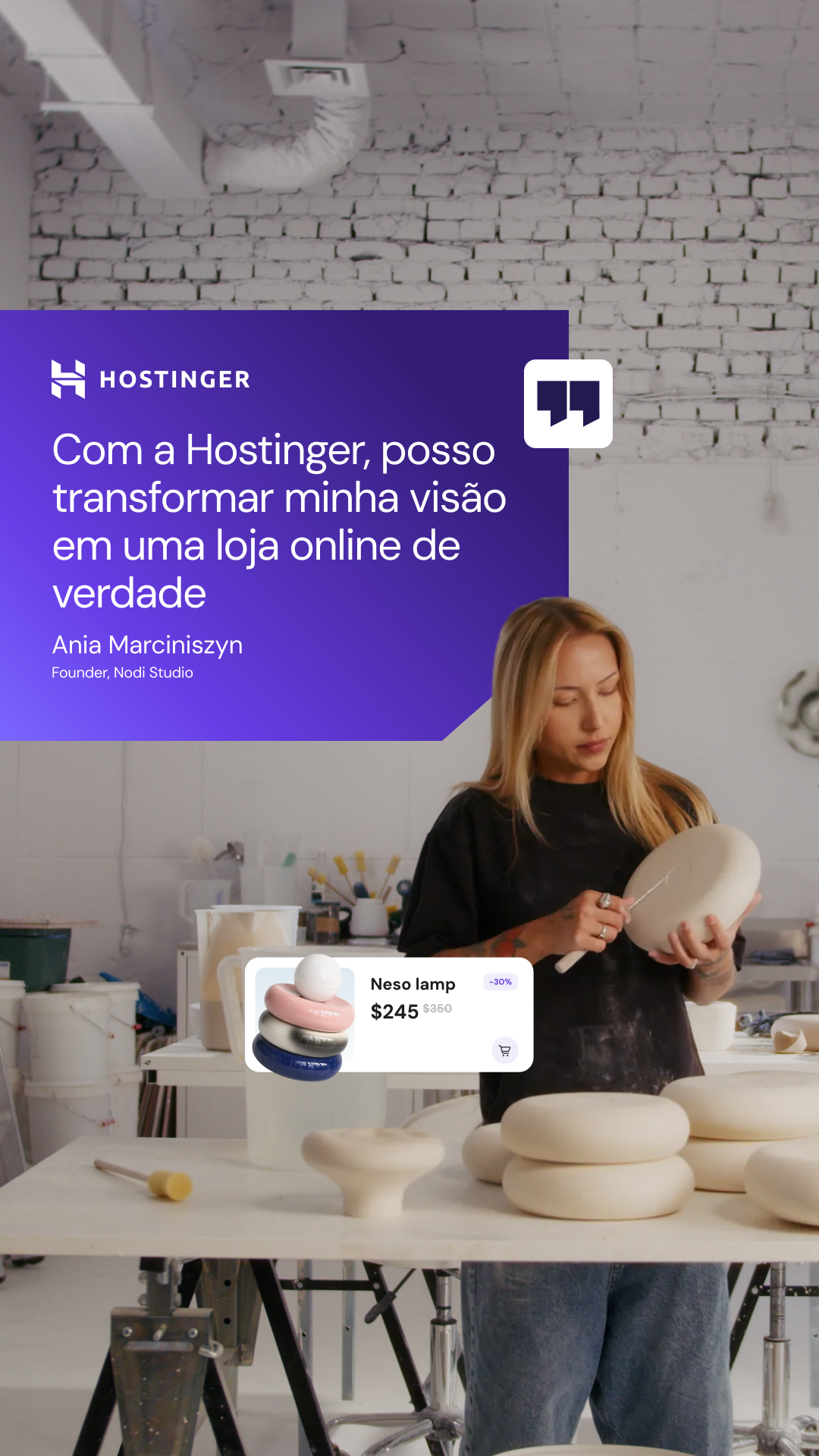 Hostinger Facebook ad: Vem aí a Black Friday