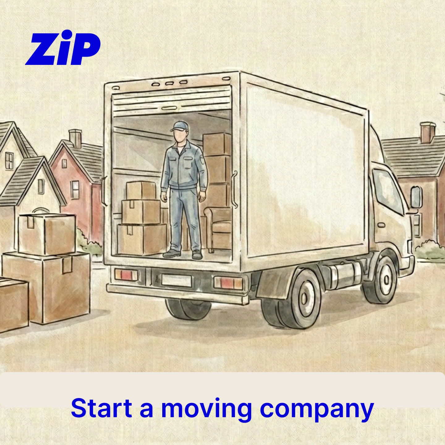 Zip Moving Software Facebook ad: Thinking of starting a moving company?
