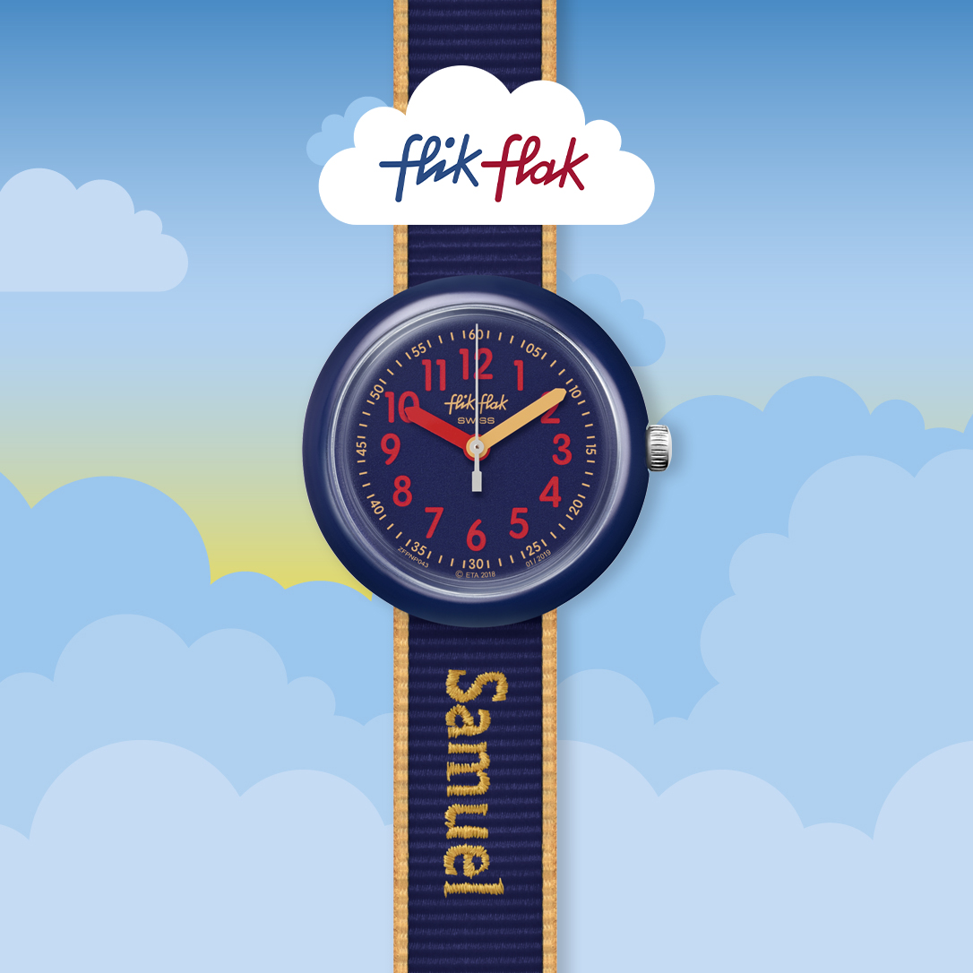 Flik Flak Facebook ad: Montres personnalisées!