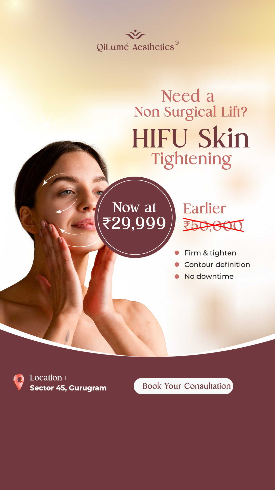 Qilumé Aesthetics Facebook ad