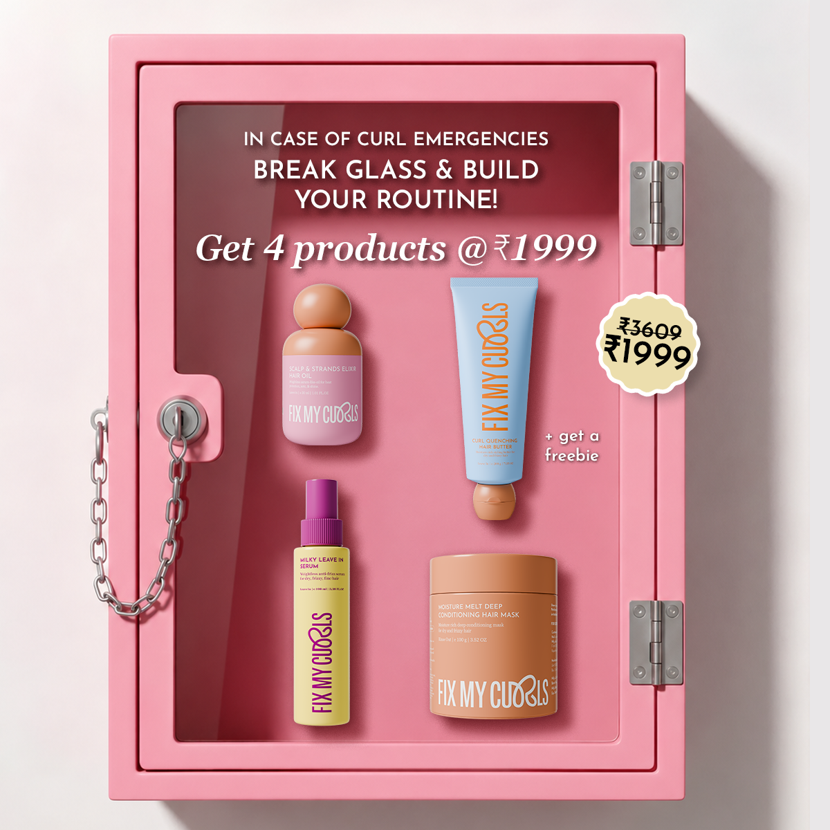 Fix My Curls Facebook ad: Build your bundle @ ₹1999