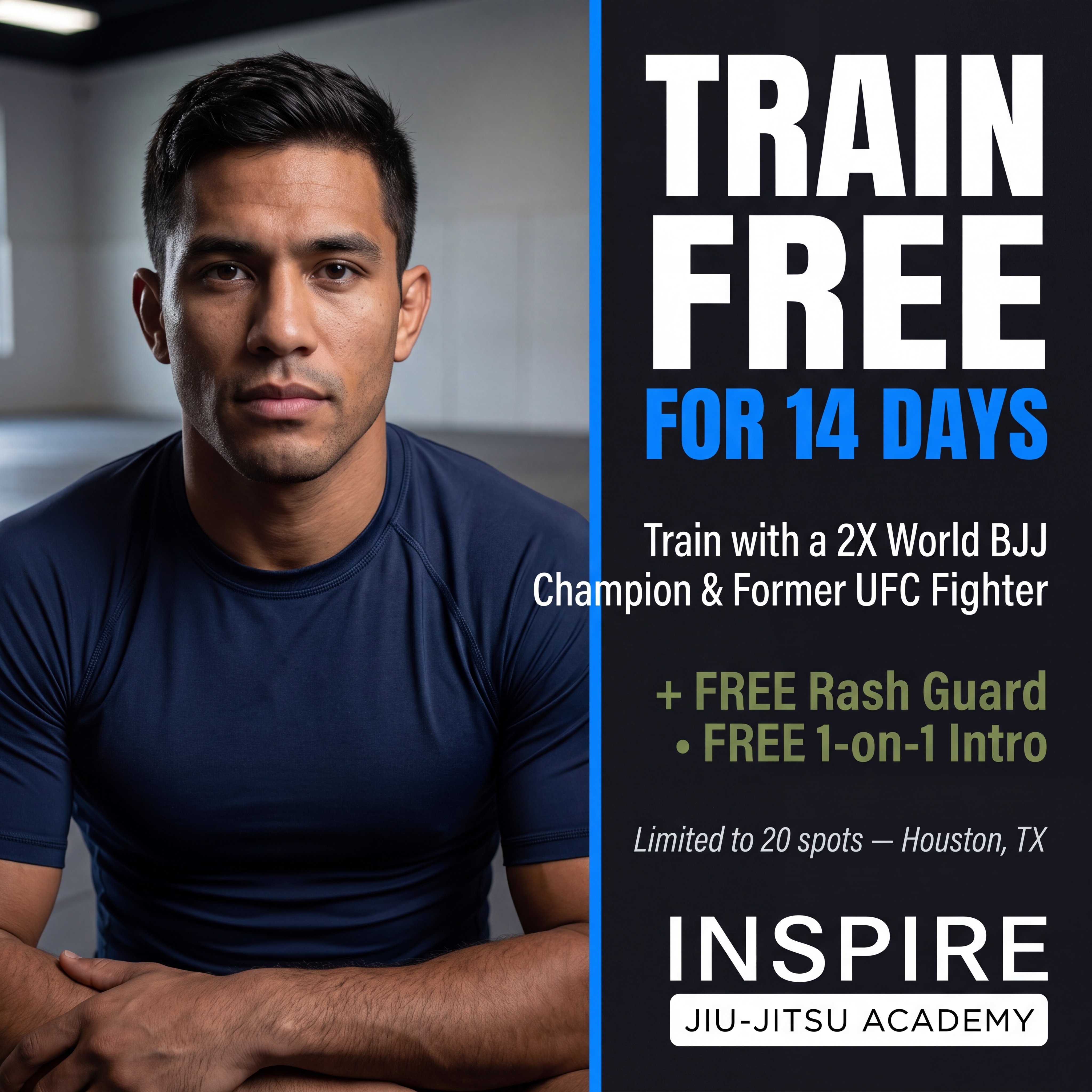 Inspire jiu-jitsu academy Facebook ad