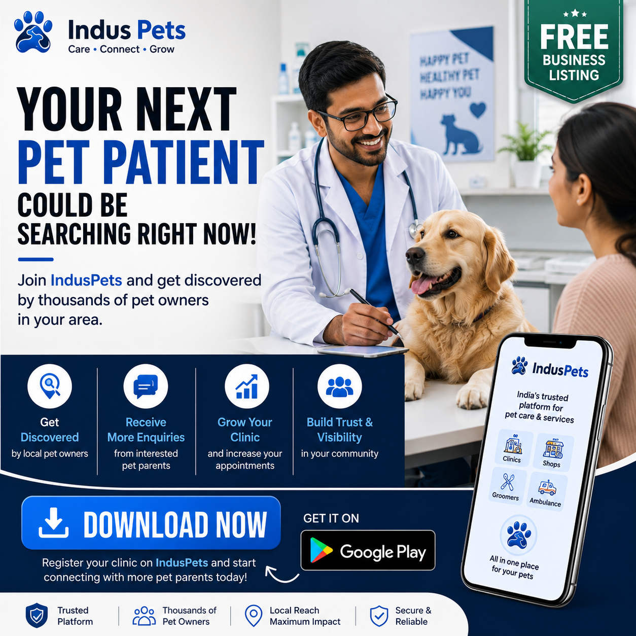 IndusPets India Facebook ad