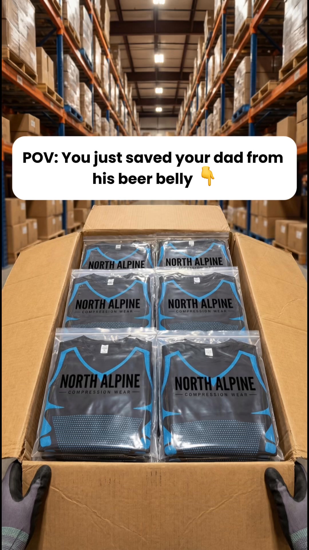North Alpine US Facebook ad: 2026 = NO MORE DAD BOD