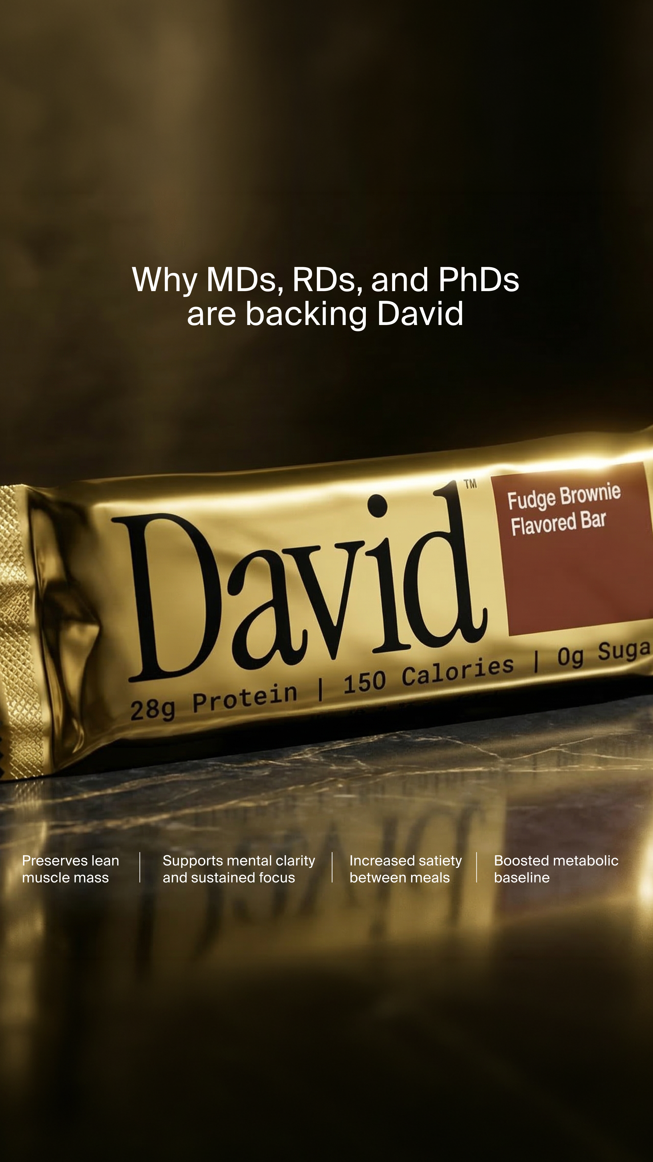 David Protein Facebook ad