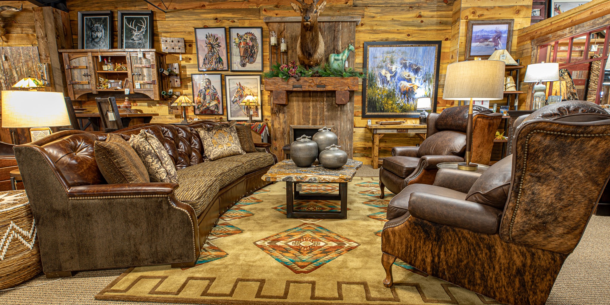 Roughing It In Style Facebook ad: Design That Feels Like Home. Materials That Feel Like…