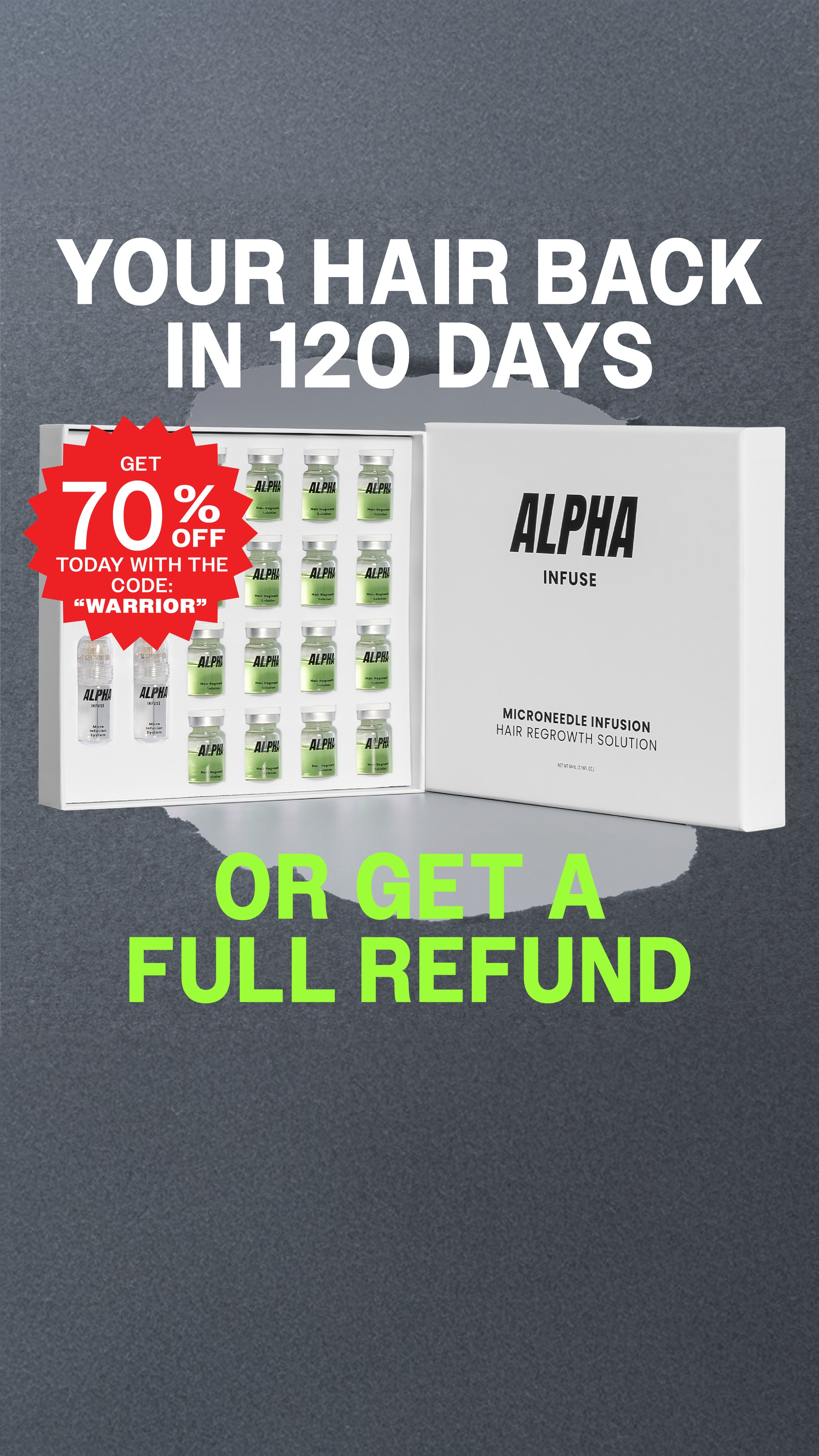 AlphaInfuse Facebook ad