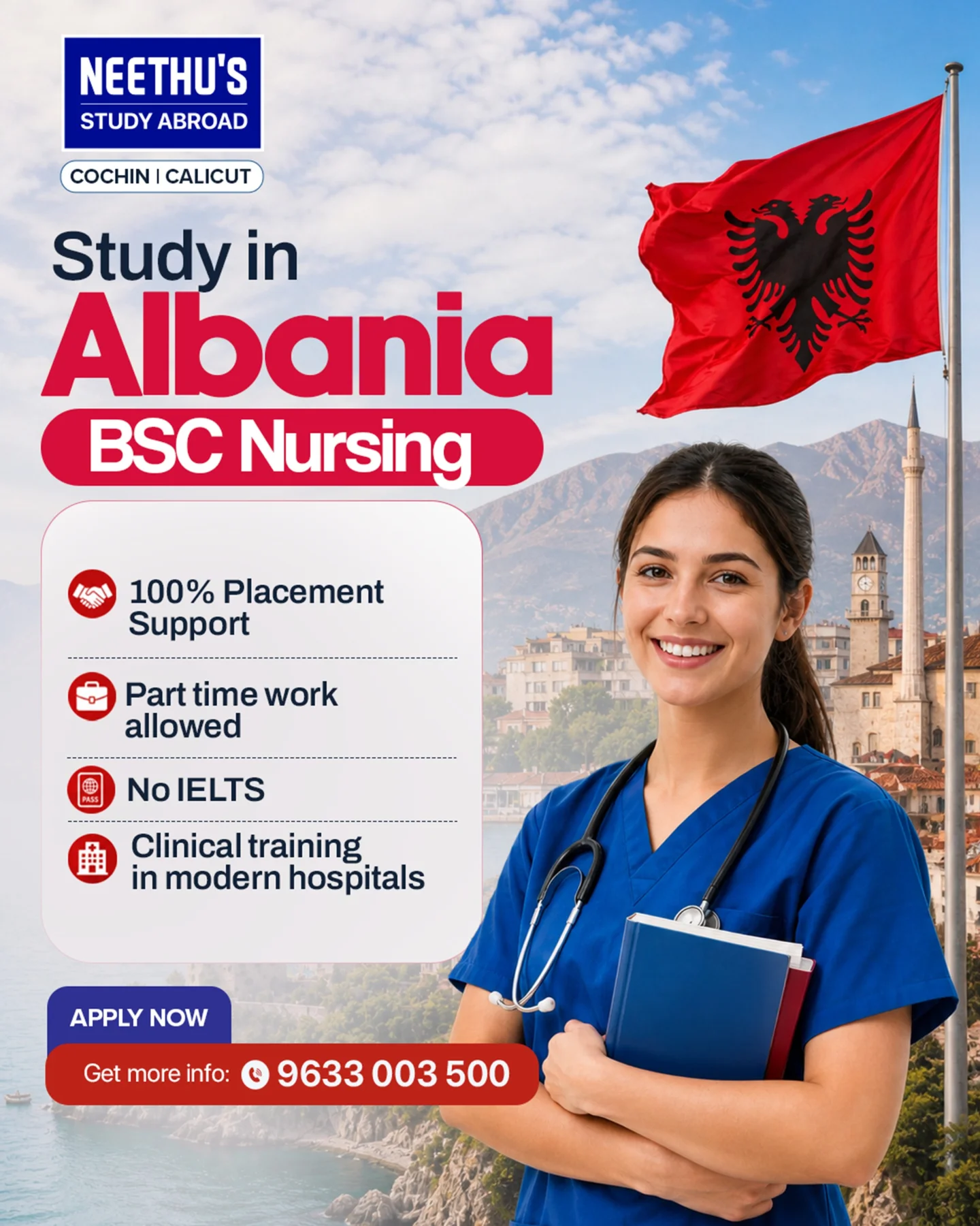 Neethu's Study Abroad Facebook ad