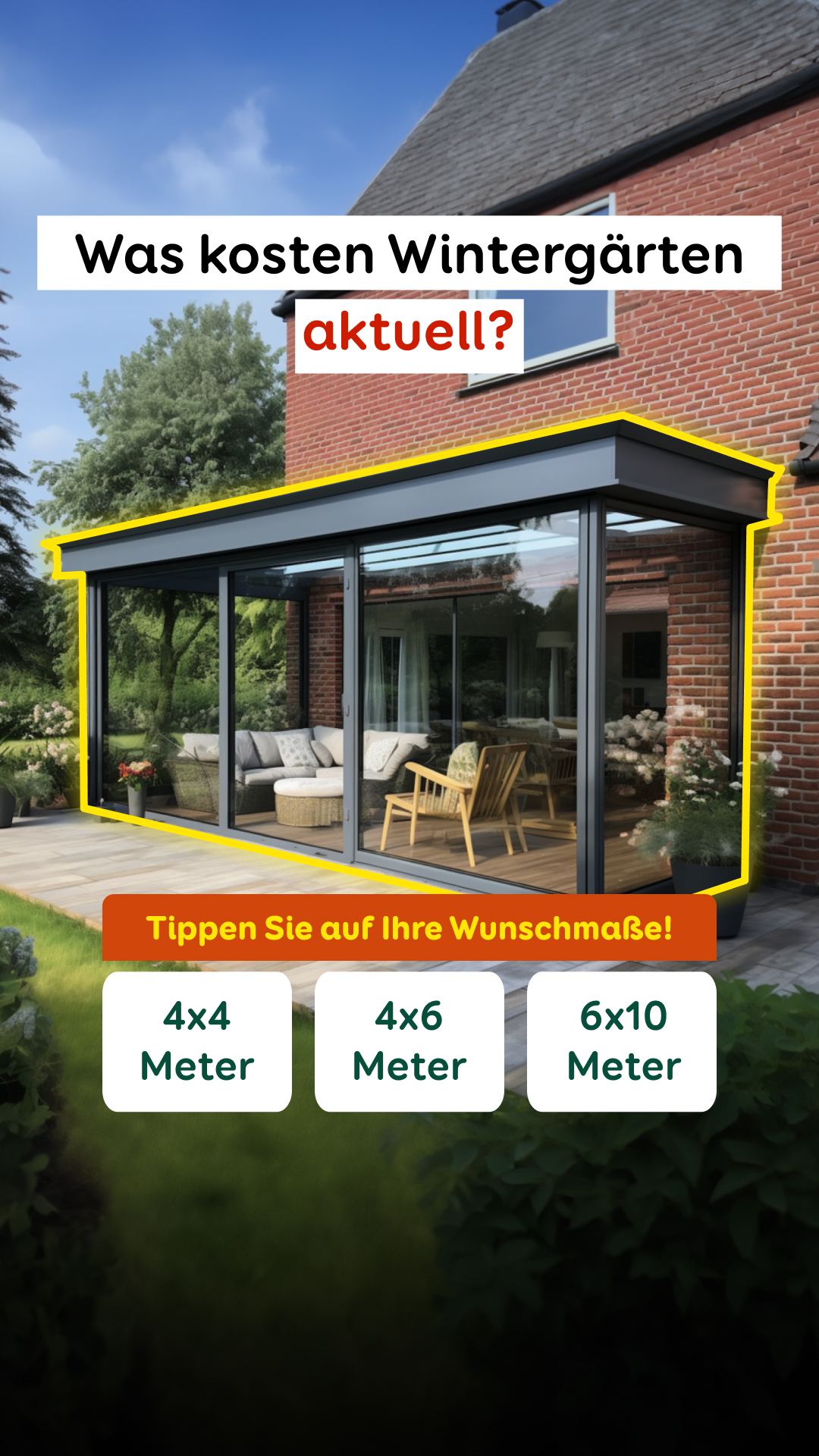 Aroundhome - Wintergarten Facebook ad from Feb 19, 2026