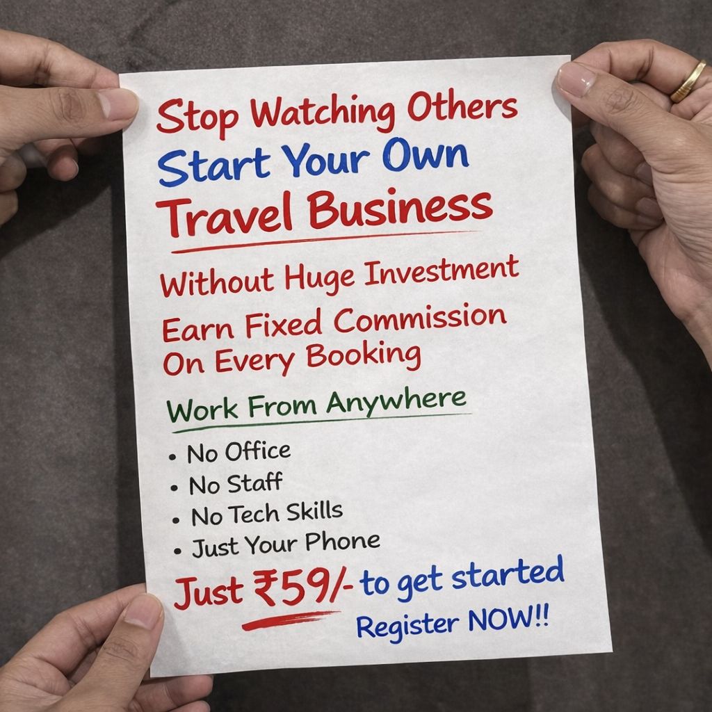 Book1Trip Facebook ad: Start a Travel Business from Home