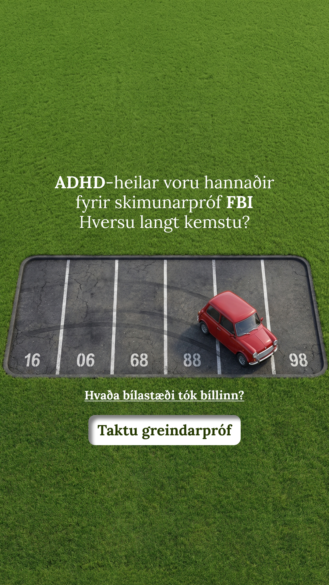 Free International IQ Test Facebook ad